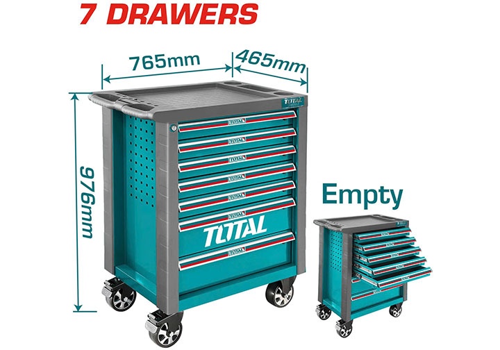 Tủ đựng đồ nghề 7 ngăn kéo Total THRC01071