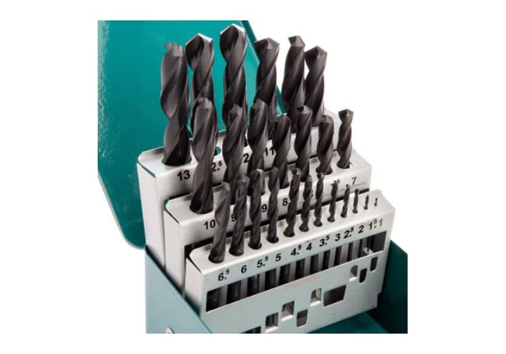 1-13mm Bộ mũi khoan kim loại HSS-R 25 chi tiết Makita D-54097 (Bỏ mẫu)