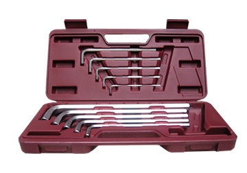 3-17mm Bộ lục giác hệ đầu bằng mét 10 chi tiết TOP TWT-10