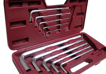 3-17mm Bộ lục giác hệ đầu bằng mét 10 chi tiết TOP TWT-10