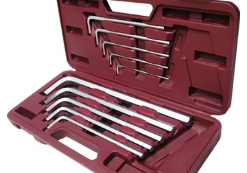 3-17mm Bộ lục giác hệ đầu bằng mét 10 chi tiết TOP TWT-10