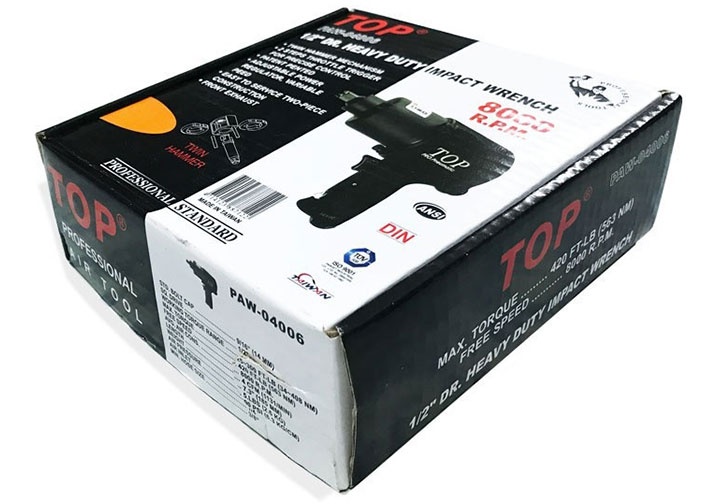 1/2" Máy siết bu lông 2 búa dùng khí nén TOP PAW-04006