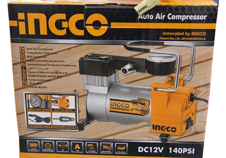 12V Máy bơm hơi lốp xe ô tô INGCO AAC1401