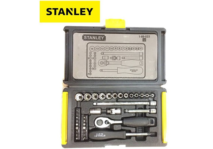 1/4" Bộ tuýp 4-14mm 35 chi tiết Stanley 89-033-1