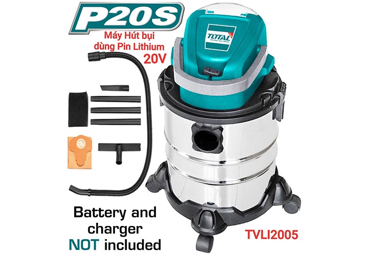 20V Máy hút bụi dùng pin 20L Total TVLI2005