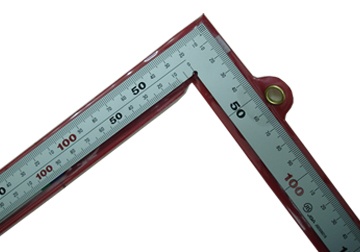 250x500mm Thước ê ke vuông Shinwa 10405