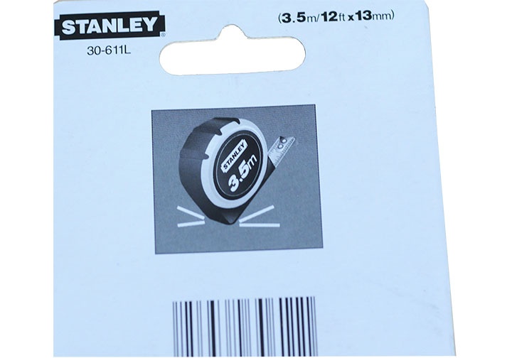 3.5mx19mm Thước cuộn thép bọc cao su Stanley 30-611L