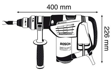 32mm Máy khoan búa 900W Bosch GBH 4-32 DFR