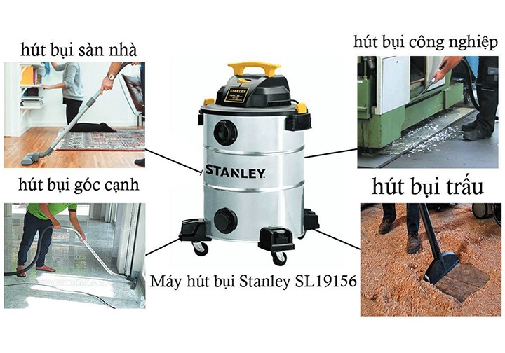 4000W Máy hút bụi ướt/khô 38 lít Stanley SL19156