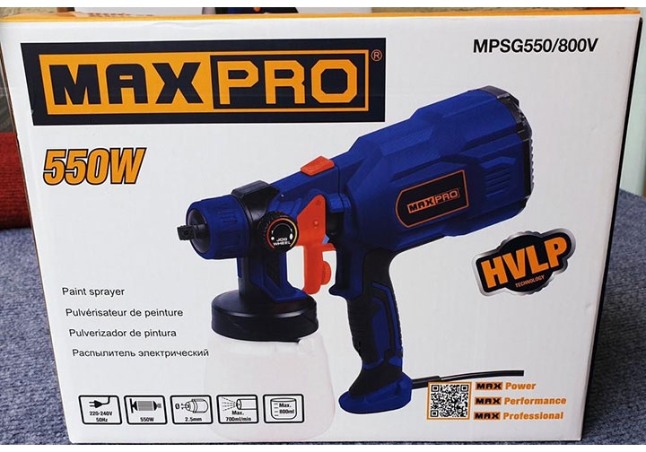 550W Máy phun sơn dùng điện Maxpro MPSG550/800V