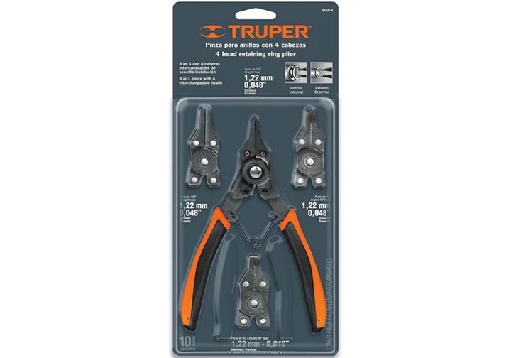 6" (150mm) Bộ kìm mở phe 4 đầu Truper 17355 (PIAN-4)