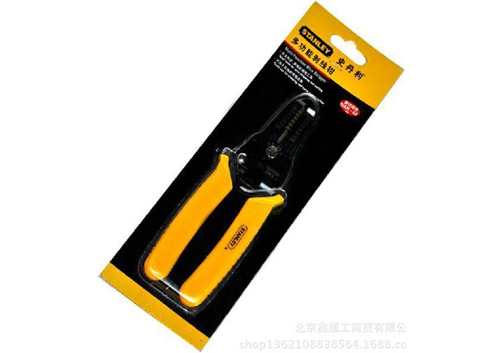 06-2.6mm Kìm tước dây điện AWG10-22 dài 150mm Stanley 84-475-22