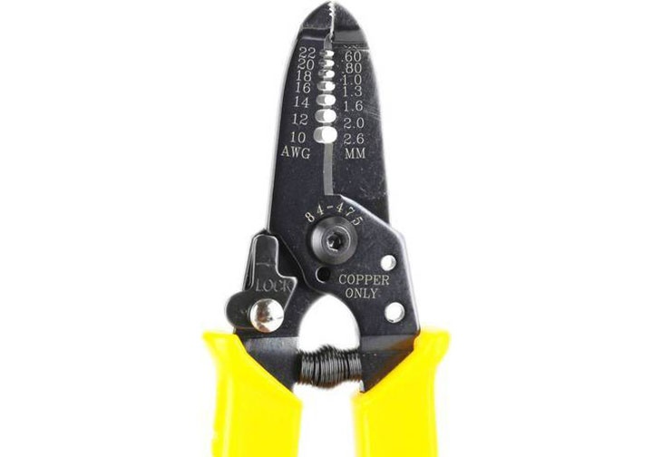 06-2.6mm Kìm tước dây điện AWG10-22 dài 150mm Stanley 84-475-22