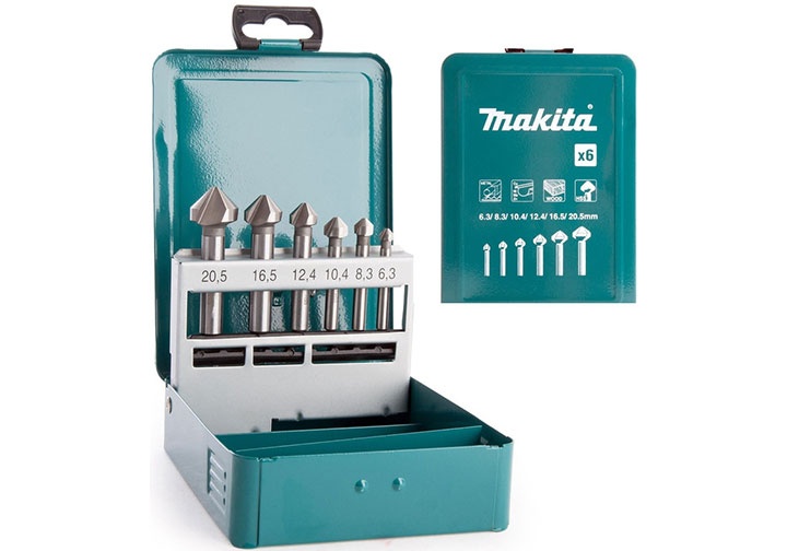 6.3-20.5mm Bộ mũi doa (lã âm đầu) 6 chi tiết Makita D-42204 (Bỏ mẫu)