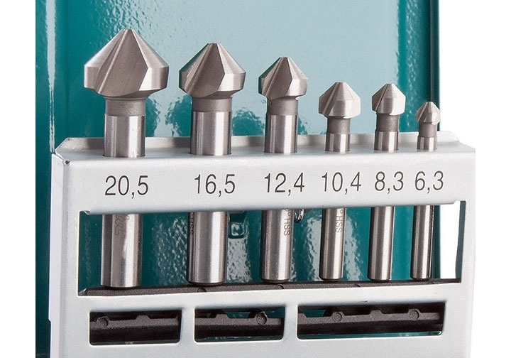 6.3-20.5mm Bộ mũi doa (lã âm đầu) 6 chi tiết Makita D-42204 (Bỏ mẫu)