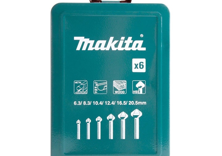 6.3-20.5mm Bộ mũi doa (lã âm đầu) 6 chi tiết Makita D-42204 (Bỏ mẫu)