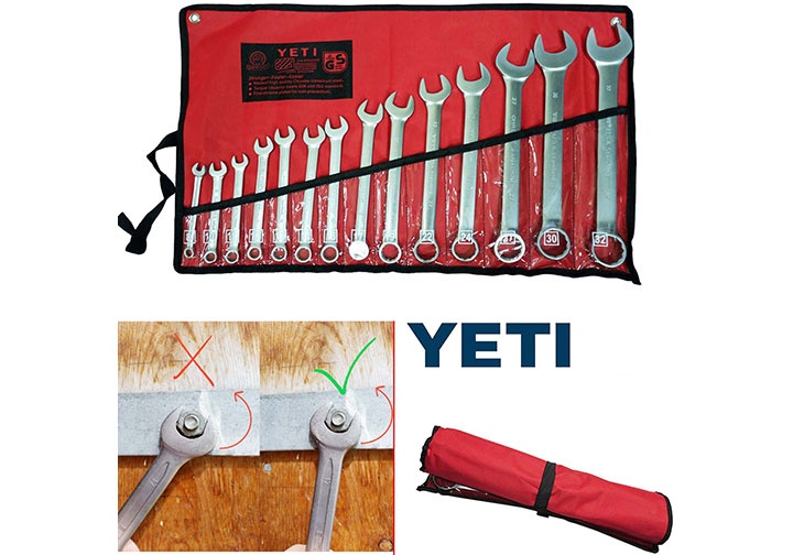 10-32mm Bộ cờ lê vòng miệng 14 chi tiết Yeti (Svika Yeti)