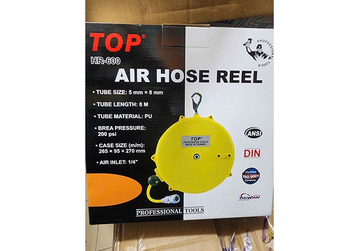 8m Cuộn dây hơi khí nén tự rút 5x8mm TOP HR-600