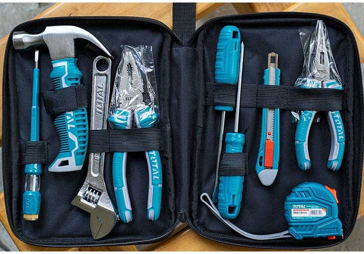 Bộ đồ nghề cầm tay 9 chi tiết Total THKTHP90096 (Bỏ mẫu, đổi qua THKTHP90097)