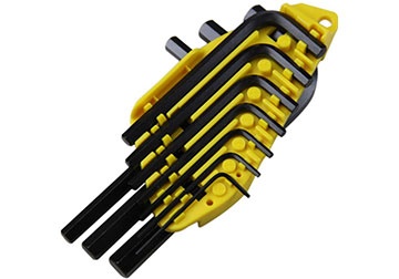 1/16-3/8" Bộ lục giác đầu bằng hệ inch 10 chi tiết Stanley 69-254