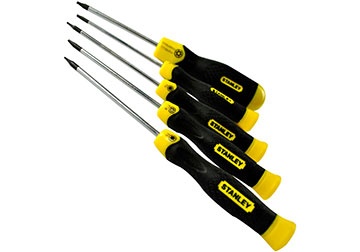 Bộ tuốc nơ vít đầu hoa thị 5 cây Stanley 65-155