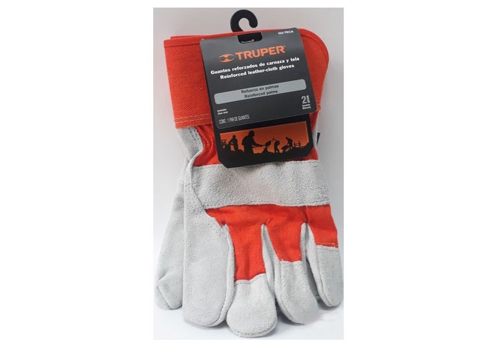 Găng tay da vải an toàn size L Truper 14245 (GU-TECA)