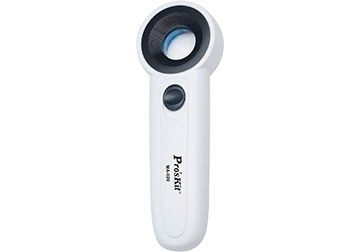 Kính lúp cầm tay có đèn led độ phóng đại 22X Proskit MA-020