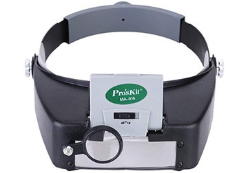 Kính lúp đeo đầu có đèn led độ phóng đại 7.5X Proskit MA-016