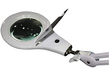 Kính lúp kẹp bàn có đèn led độ phóng đại 2.25X Proskit MA-1209Li